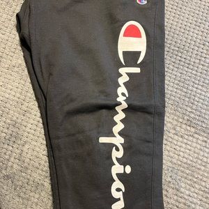 Champion Men's Powerblend Fleece Joggers, Left Leg Champion